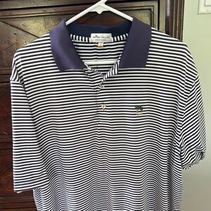 Peter Millar XL purple Striped Men's Polo Shirt Excellent condition